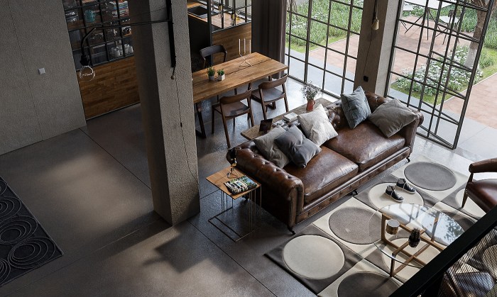 Garage loft luxury furniture