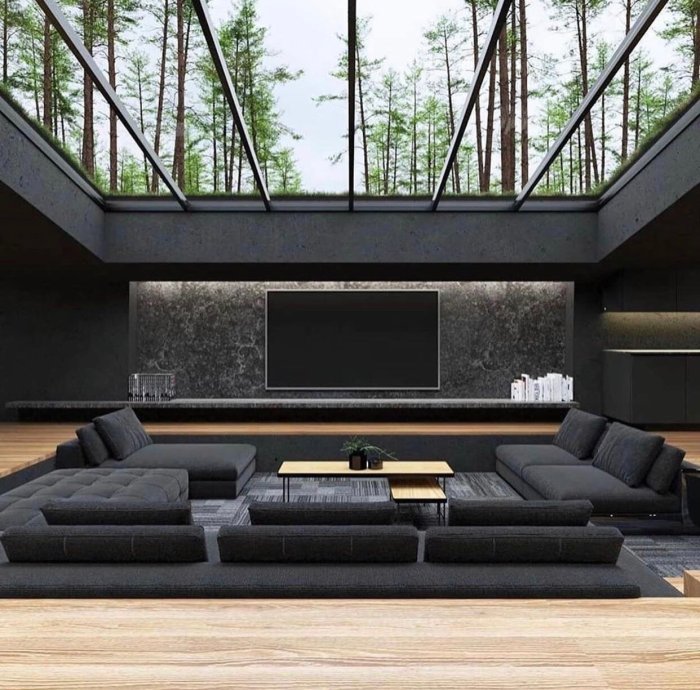 9 Inspirasi Sunken Living Room, Ruang Tamu akan Lebih Unik Sunken living room luxury furniture
