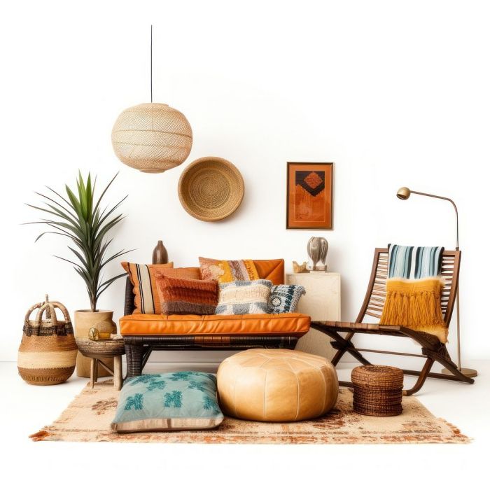 Bohemian Style room architecture furniture. | Premium Photo - rawpixel Bohemian premium furniture