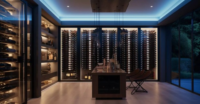 Luxury wine cellar furniture