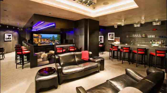 10 Spectacular Man Cave Ideas Luxury man cave furniture